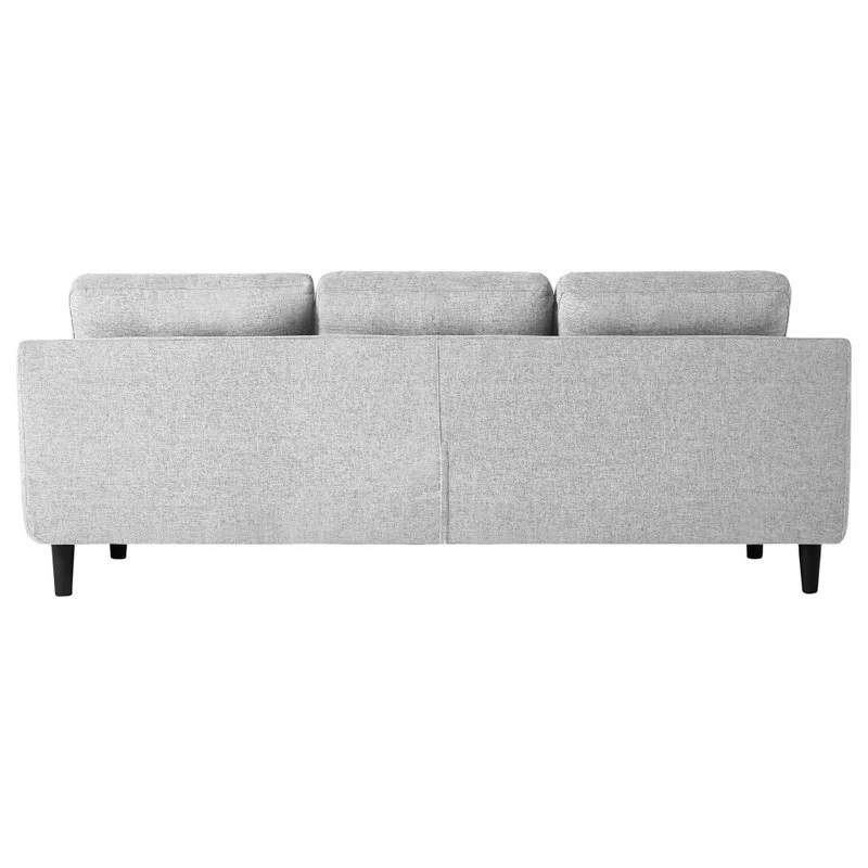 Belagio Sofa Bed With Chaise, Light Gray, Left - Image 4