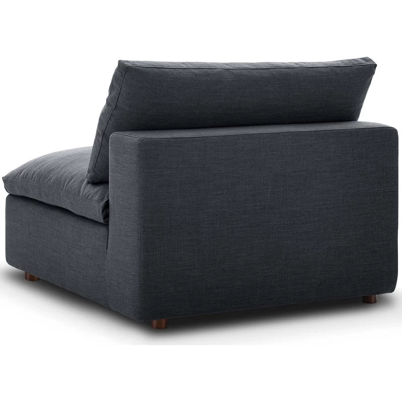 Modway Commix Down Filled 4 Piece Sectional Sofa Set With Gray EEI-3356-GRY - Image 5