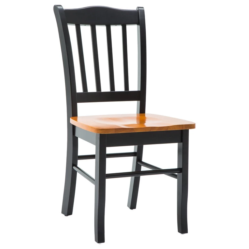 Boraam Shaker Dining Chair In Black And Oak (Set Of Two) - Image 2