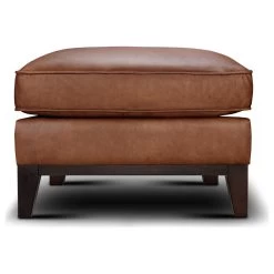 Pimlico 100% Top Grain Leather Ottoman