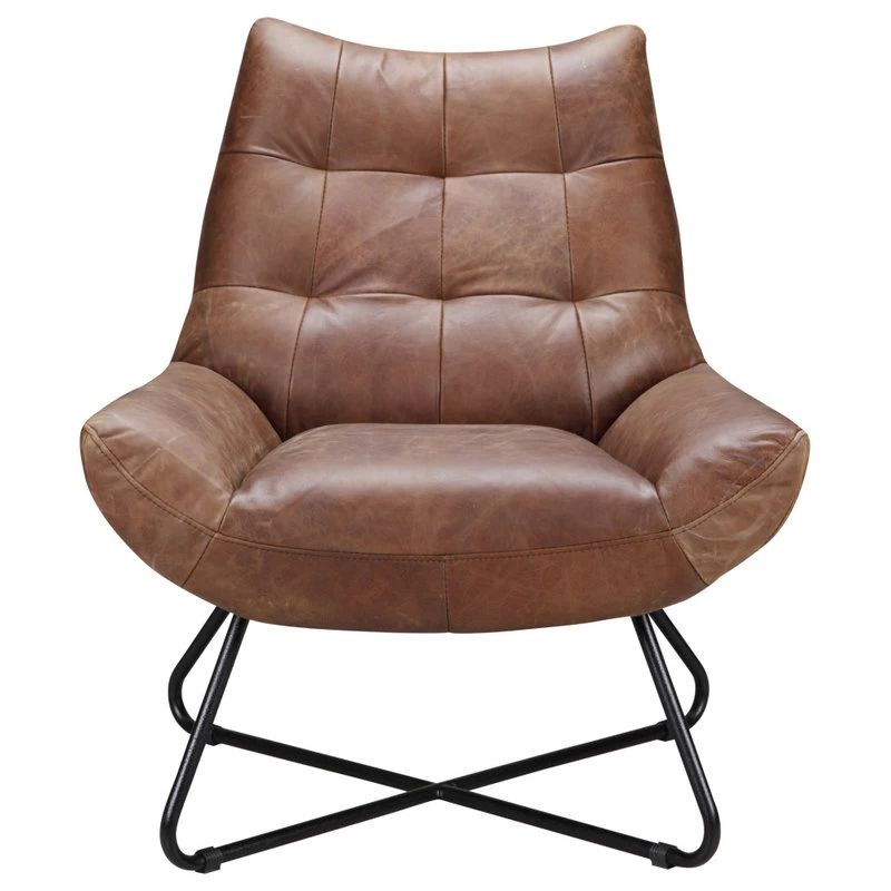 Graduate Lounge Chair Open Road Brown Leather
