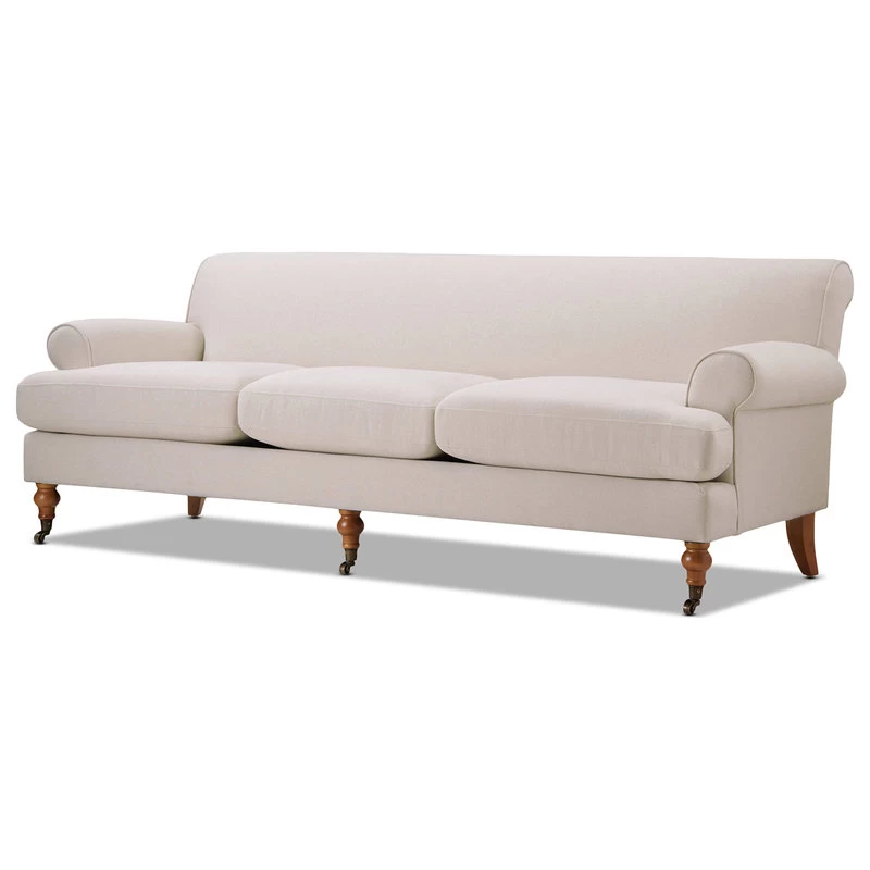 Alana 88" Lawson 3-Seater Sofa, Sky Neutral Beige Polyester - Image 5