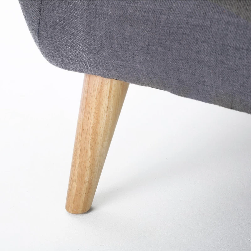 GDF Studio Joseline Mid Century Modern Petite Fabric Sofa, Dark Gray - Image 7