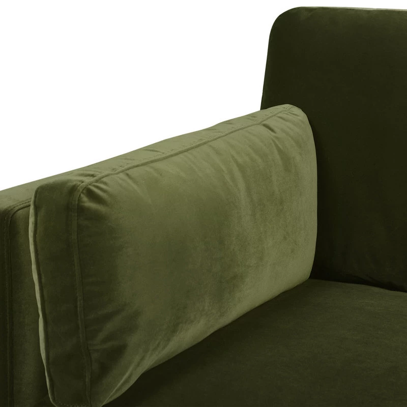 Knox 36" Modern Farmhouse Arm Chair, Olive Green Performance Velvet - Image 10