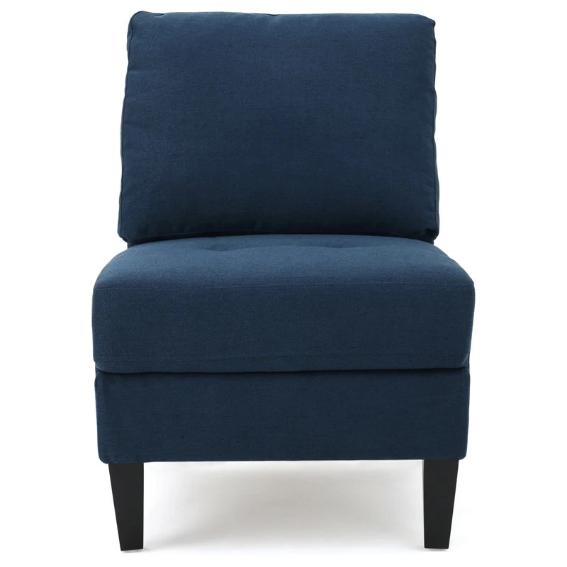 GDF Studio Carolina Fabric Sectional Couch, Dark Blue - Image 6