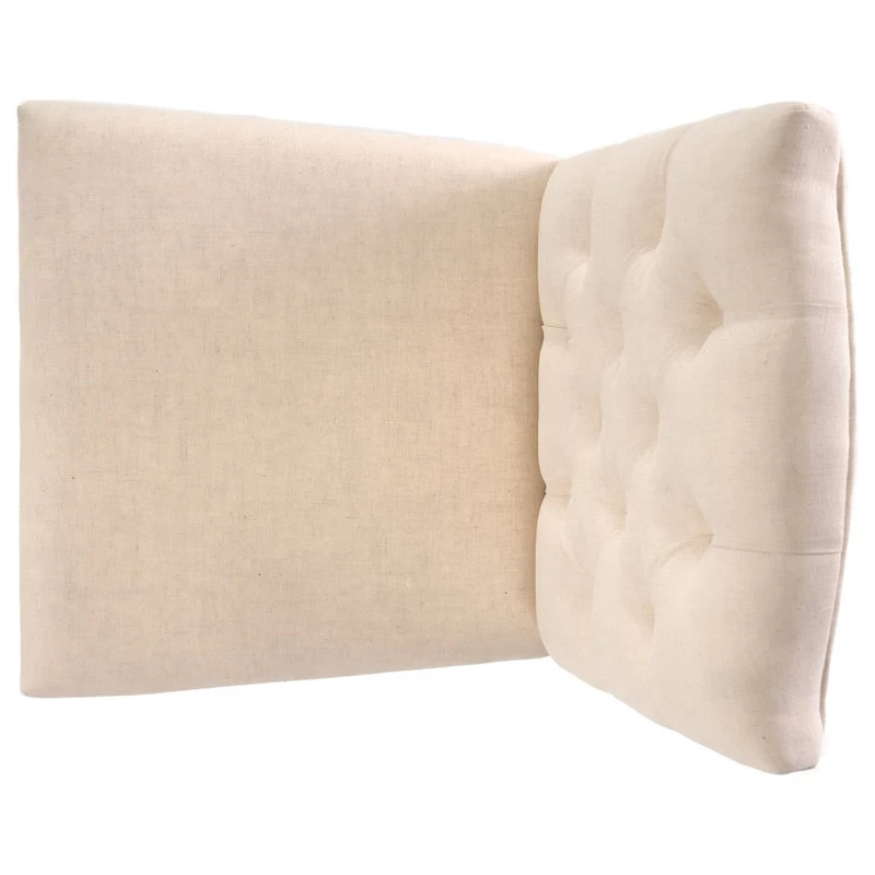 GDF Studio Clark Indoor Tufted Fabric Dining Chairs, Set Of 2, Natural Linen - Image 9