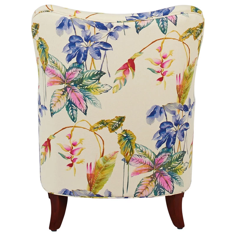 Paradise Upholstered Armchair, Tropical Floral Beige - Image 6