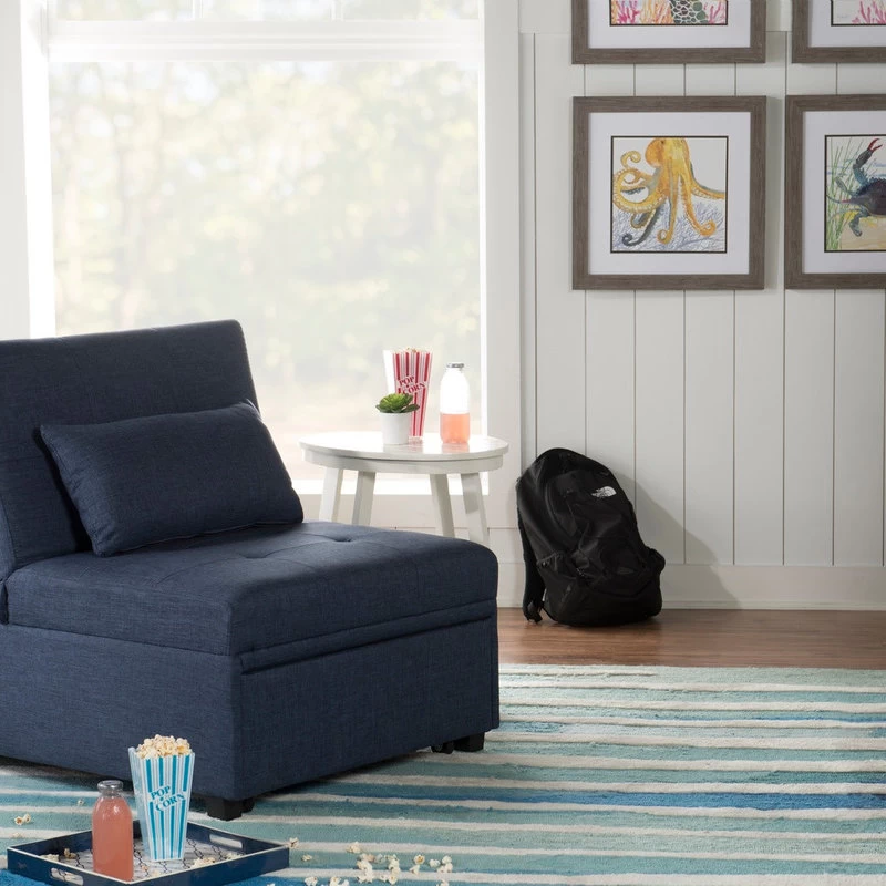 Powell Boone Sofa Bed With Blue Finish D1099S17BL - Image 3