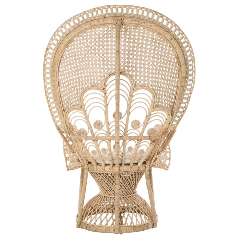 Lady Peacock Rattan Chair, Natural - Image 7