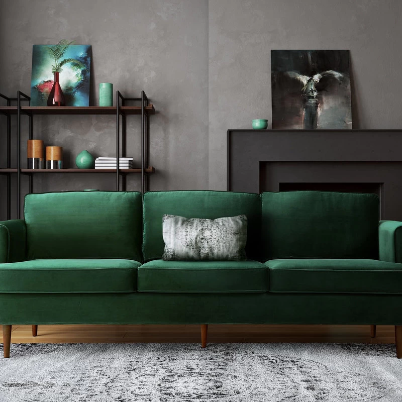 Porter Forest Green Sofa - Green - Image 5
