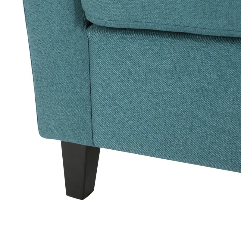 GDF Studio Prescott Tub Design Club Chair, Dark Teal Fabric - Image 8
