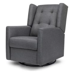 Davinci Maddox Recliner And Swivel Glider In Shadow Gray