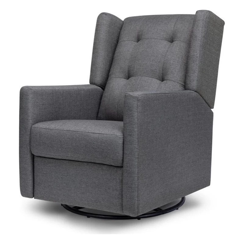 Davinci Maddox Recliner And Swivel Glider In Shadow Gray