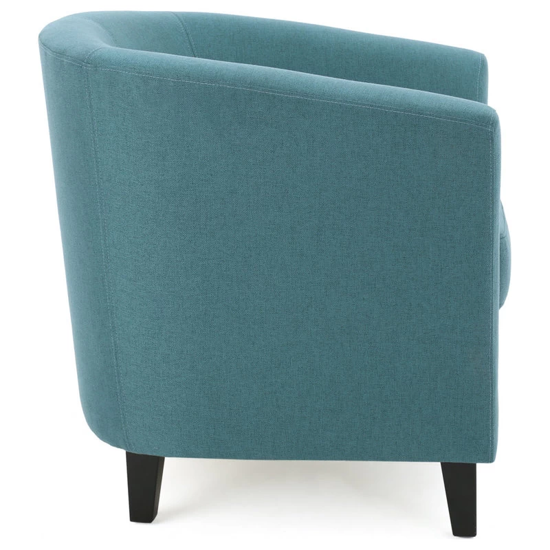 GDF Studio Prescott Tub Design Club Chair, Dark Teal Fabric - Image 9