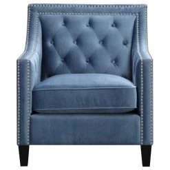 Teagan Accent Chair, Marine Blue