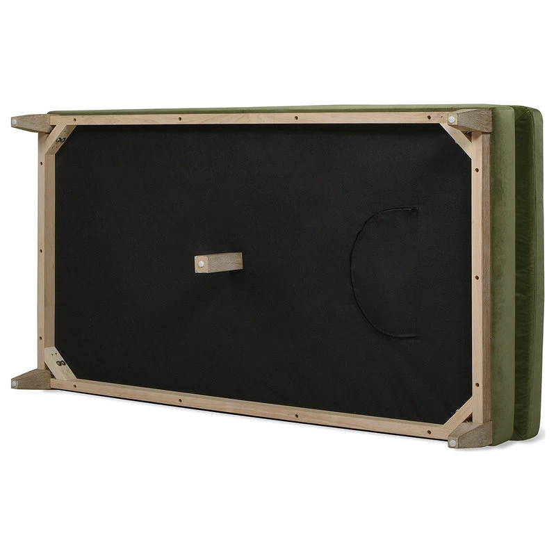 Knox 65" Modern Farmhouse Chaise Lounge Chair, Olive Green Performance Velvet - Image 9