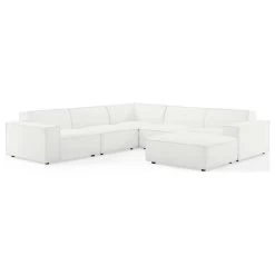 Restore 6-Piece Sectional Sofa, White
