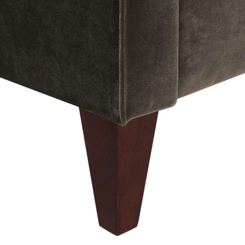 Jack 84" Modern Tuxedo Tufted Sofa, Charcoal Gray Velvet - Image 12