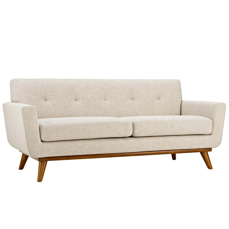 Engage Upholstered Fabric Loveseat EEI-1179-BEI - Image 8