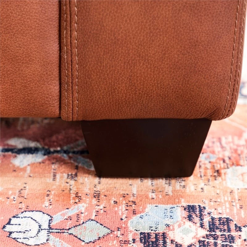 Lauren Leather 2 Piece Sectional In Camel - Image 4