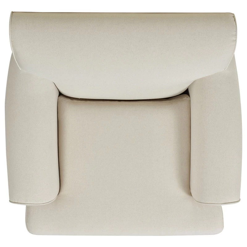 Alana Lawson Accent Arm Chair Metal Casters, Light Beige - Image 9