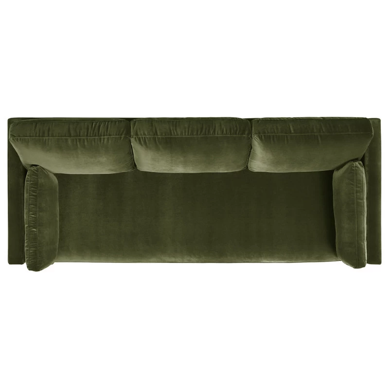 Knox 84" Modern Farmhouse Sofa, Olive Green Performance Velvet - Image 7