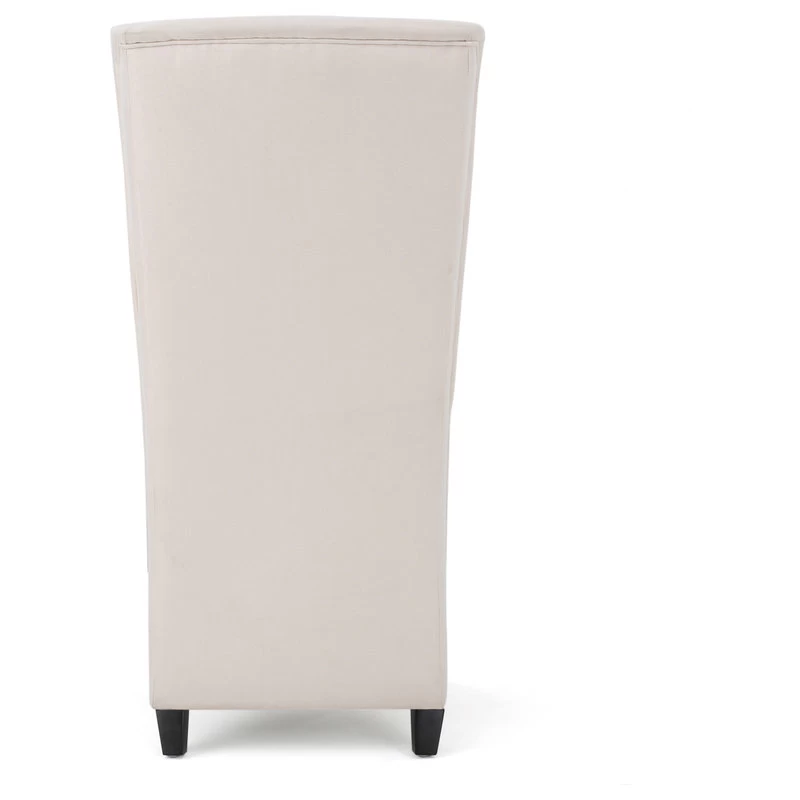 GDF Studio Sheldon Traditional Design High Back Fabric Dining Chair, Beige - Image 8