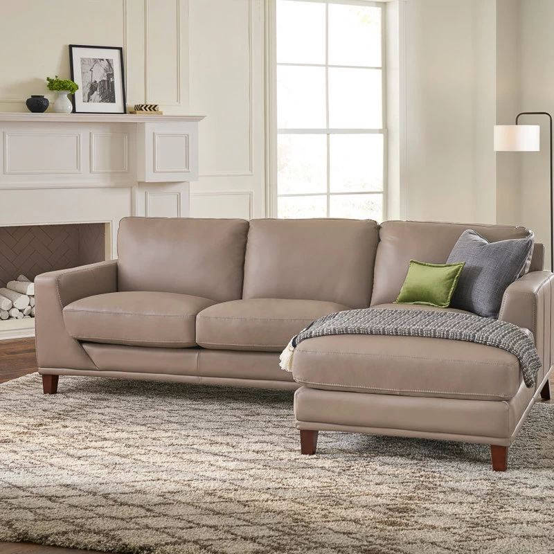 Hydeline Soma Top Grain Leather Sectional Sofa - Image 2