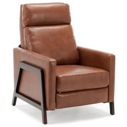 Maxton Push Back Recliner, Caramel