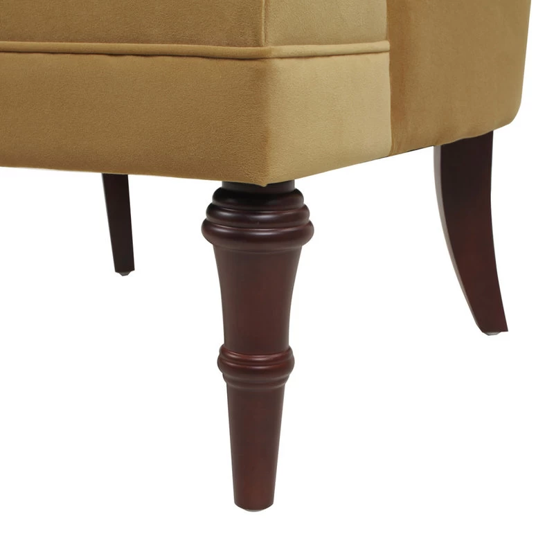 Katherine Tufted Accent Chair, Mustard Gold Velvet - Image 11