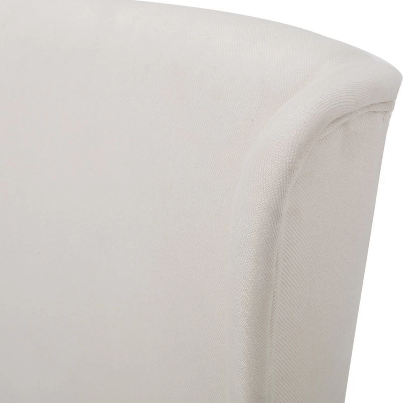 GDF Studio Sheldon Traditional Design High Back Fabric Dining Chair, Beige - Image 6