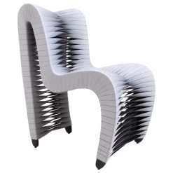 The Bradbury Dining Chair, Gray, Cotton