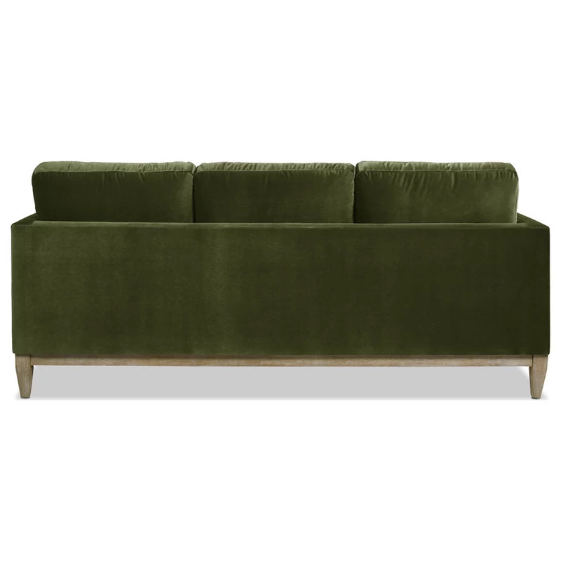 Knox 84" Modern Farmhouse Sofa, Olive Green Performance Velvet - Image 6