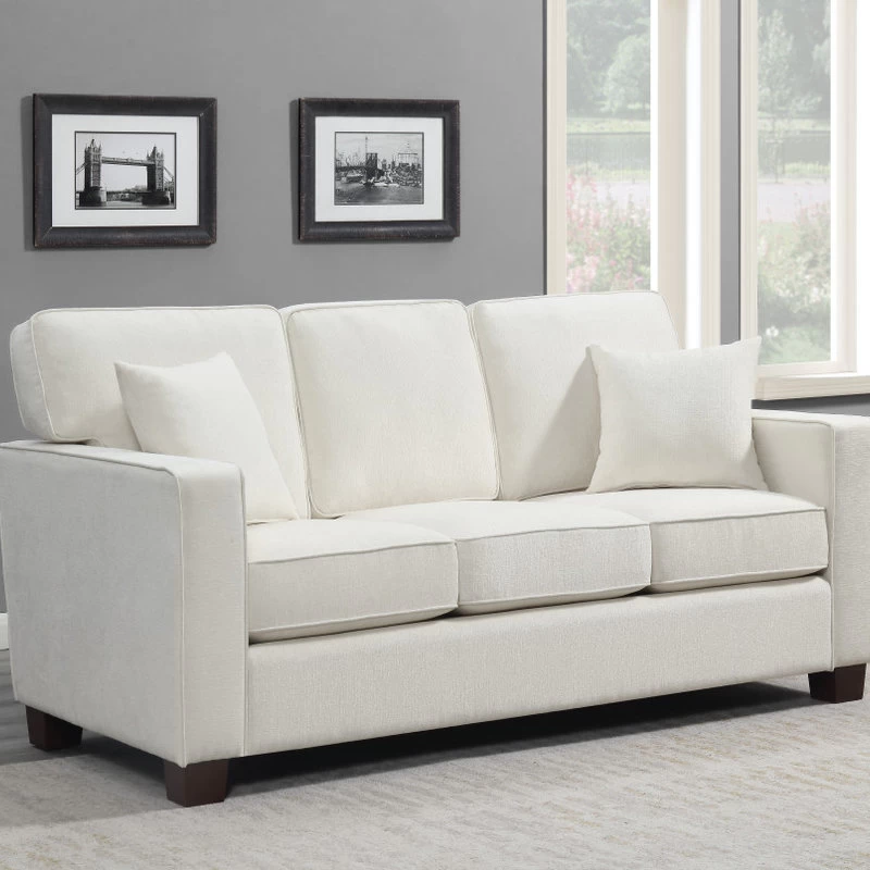 3-Seater Sofa, Ivory - Image 4
