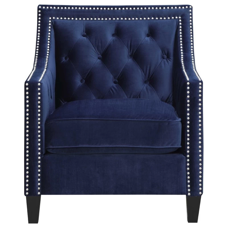 Teagan Accent Chair, Navy