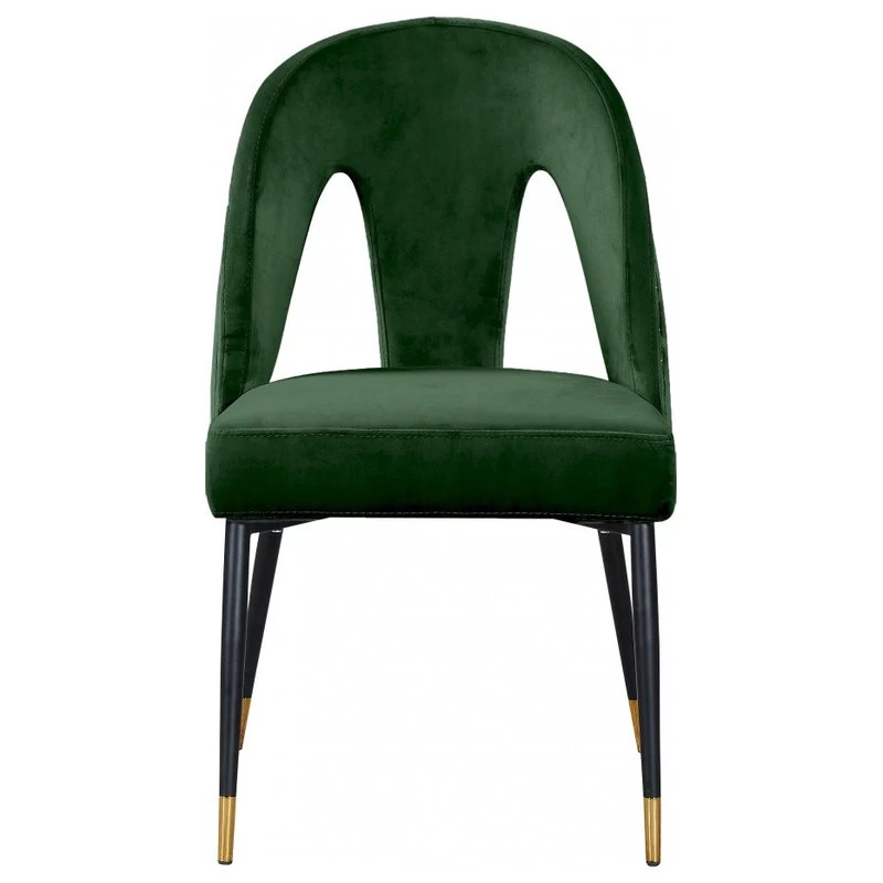 The Roxy Dining Chair, Green, Velvet, Set Of 2 - Image 3