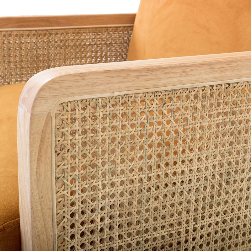 Delphine Cane Accent Chair, Yellow - Image 7