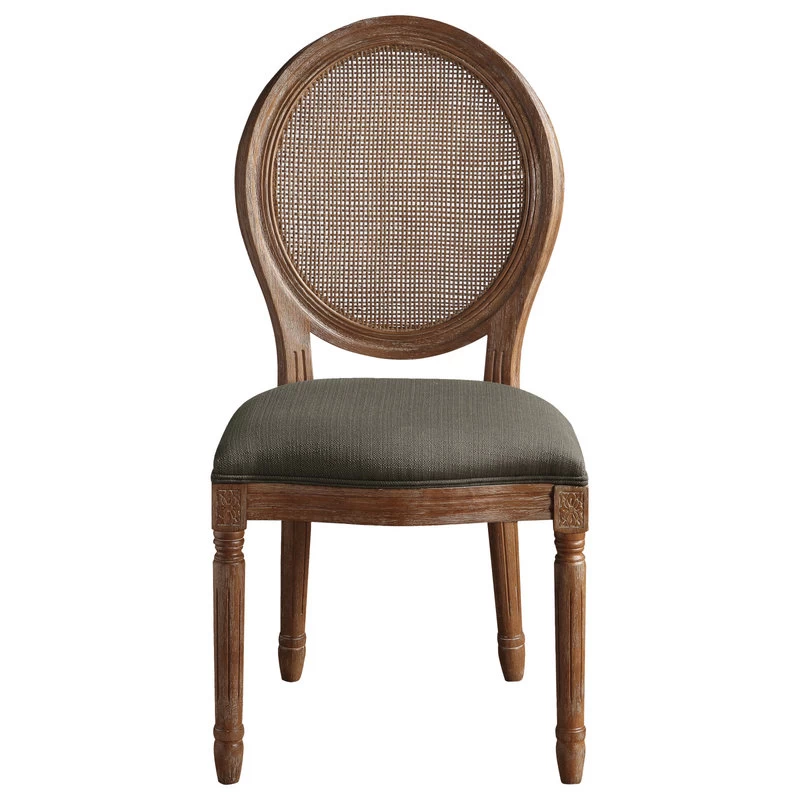 Stella Cane Back Chair, Otter Fabric - Image 2