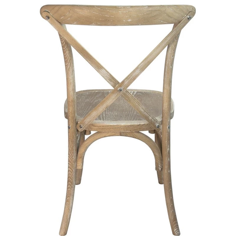 Flash Furniture Advantage X-Back Chair In Natural White Grain - Image 4