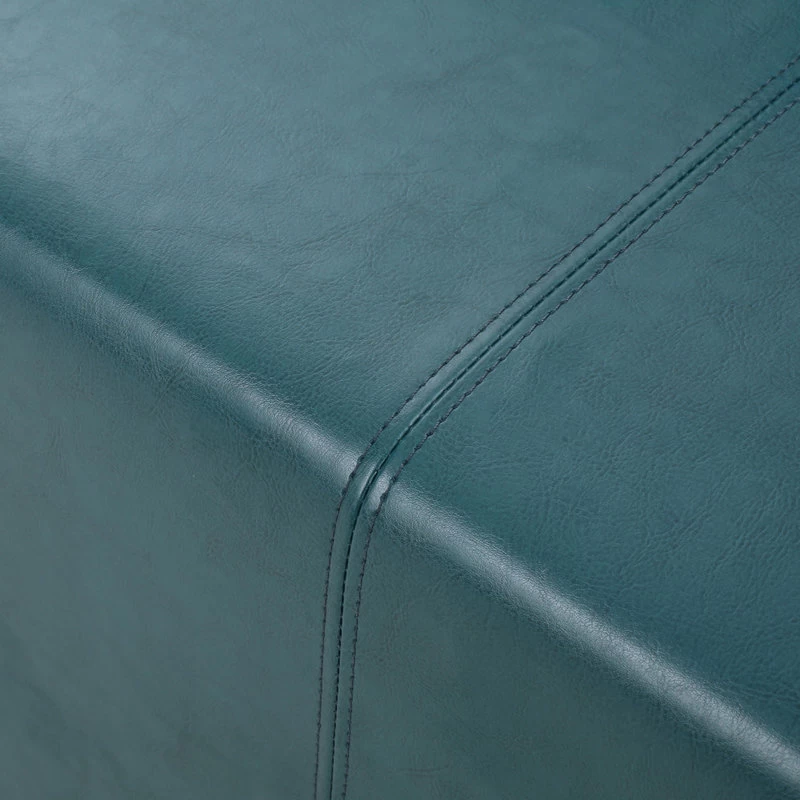 GDF Studio Harbison Leather Loveseat Settee, Teal - Image 5