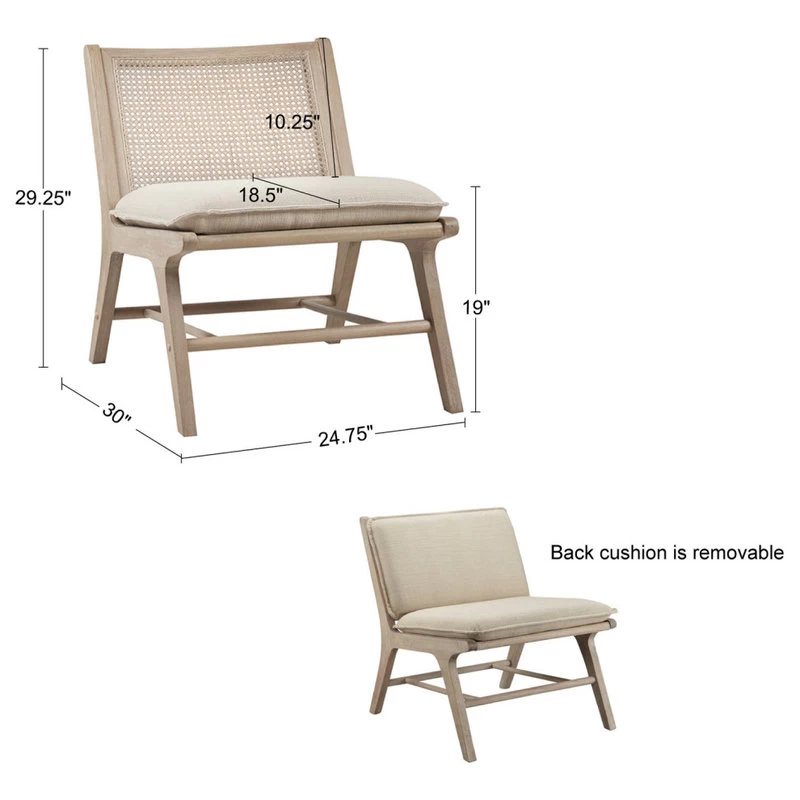 INK+IVY Melbourne Lounge Chair, Cane IIF18-0142 - Image 10