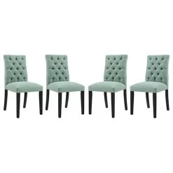 Modway Duchess Dining Chair In Laguna (Set Of 4)