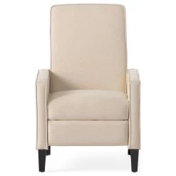 GDF Studio Olirdy Beige Fabric Recliner Chair