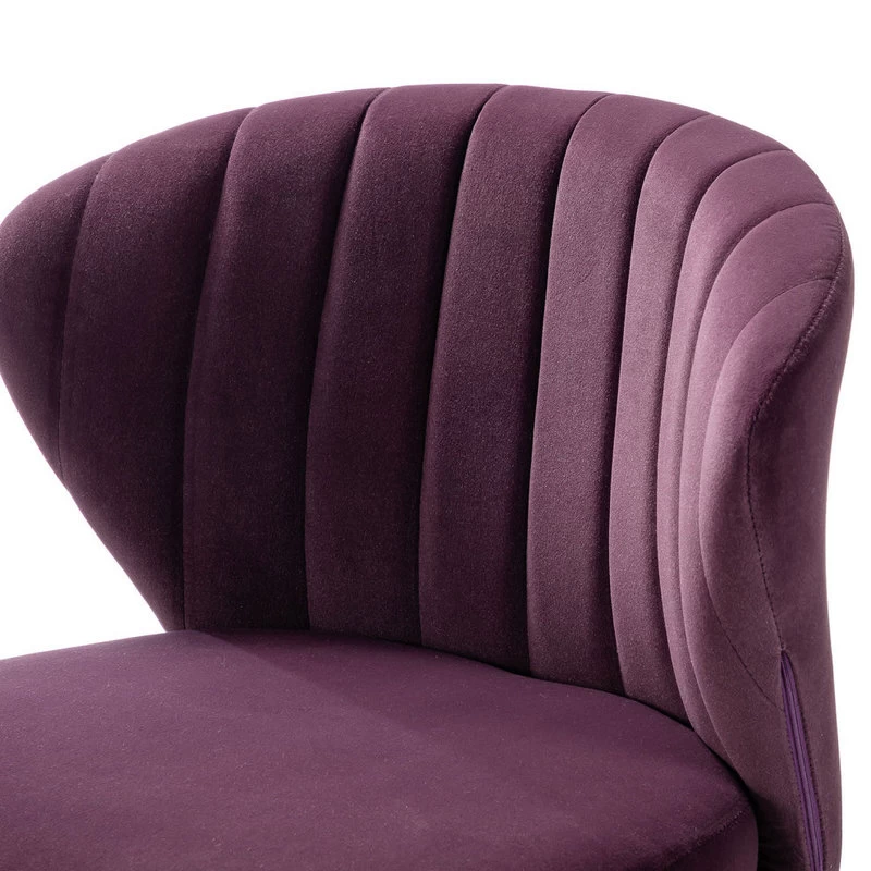 The Audrey Dining Chair, Velvet, Set Of 2, Purple - Image 6