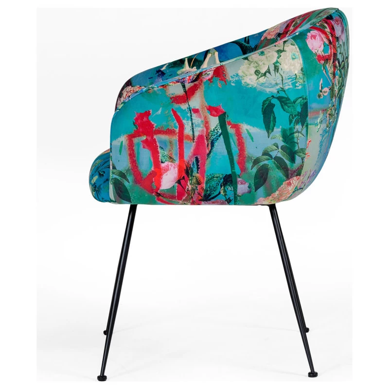 The Dahlia Dining Chair, Multi-colored, Velvet - Image 3