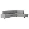 Hedera 2-Piece Set Sectional Sofa, Gray Color