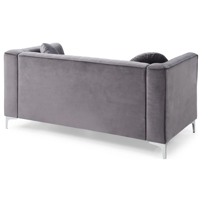 Delray Loveseat, Gray - Image 5