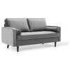 Valour Performance Velvet Loveseat, Gray