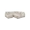 Franklin 2-Piece Sectional With Accent Pillows In Cream