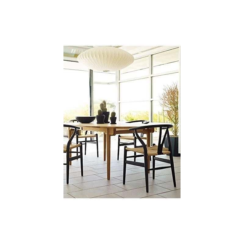 Modern Dining Chairs Wood Armchairs, Set Of 2, Black - Image 4